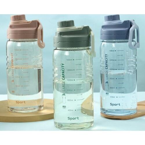 Portable 1.5L Large Capacity Sports Bottle Protein Powder Shaker Cups Sports Cup Bottle Stylish Environmental Water Bottle