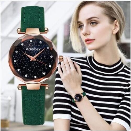 Luxury Brand Gogoey Women Watches Personality romantic starry sky Wrist Watch Rhinestone Design Ladies Clock 2019 relojes mujer