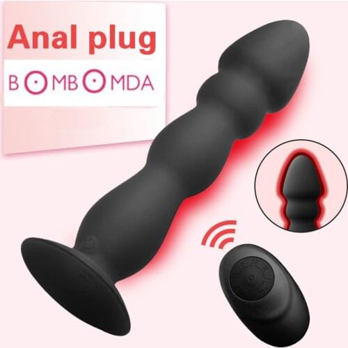 Silicone Vibrating Dildo Butt Plugs Remote Anal Plug 10 Speed Vibrator For Men Prostate Massager Adult Sex Product sex toys anal