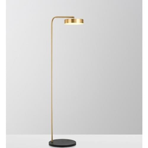 Modern Brass LED Floor Lamp Living Room Reading Bedroom Reading Standing Light FA112
