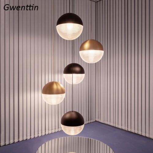 Glass Ceiling Pendant Lights Nordic Modern Kitchen Hanging Lamp Bar Restaurant Light Living Room Home Decor Led Lighting Fixture