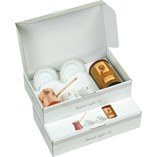 Turkish Coffee Set- Kurukahveci Mehmet Efendi -Turkish Coffee gift-300 Gram