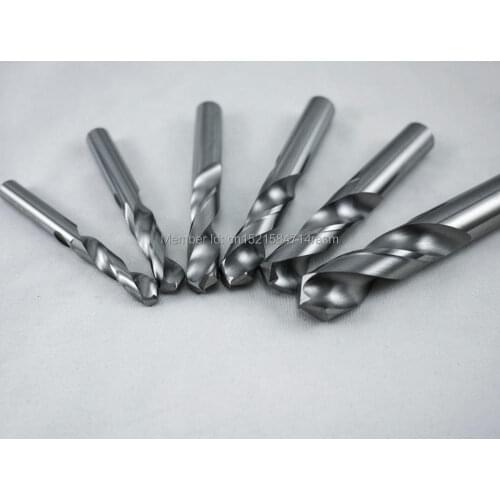 KLOT 5pcs Solid Carbide Twist Drill Bit 9.6 9.7 9.8 9.9 10 10.1 10.2 10.3 10.4 10.5 10.6 10.7 10.8 10.9 11mm Straight Shank K10