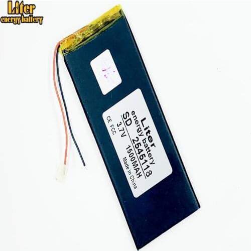 3.7V,1500mAH 2545118 polymer lithium ion / Li-ion battery for model aircraft,GPS,mp3,mp4,cell phone,speaker,bluetooth