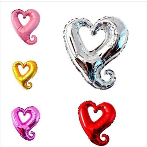 2018 Limited Balloons 50pcs Heart Shaped Balloon Helium Wedding Valentines Day Decoration Birthday Foil Festive Decor Supplies