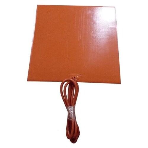 510*480mm,230v@1500W Universal Flexible Silicone Heater Pad with 3M adhesive and 100K thermistor 30mm holes in the middle