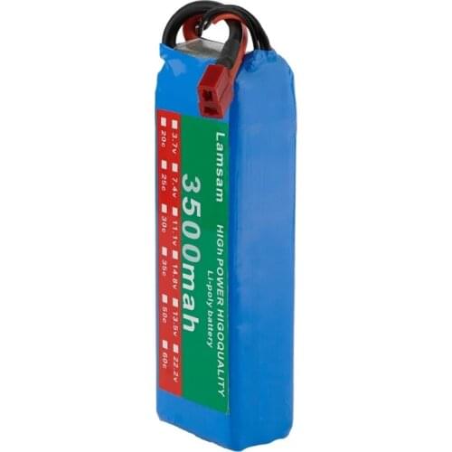 HIGH Power RC Car Lipo Battery 7.4V 3500mAh Max 60C For Wltoys 104001 12428 12423 RC Car Upgrade part feiyue 03 Q39