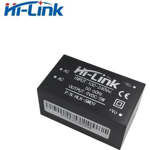 Free Shipping 2pcs 220V 5W 9V DC Output Power Supply Module Converter HLK-5m09 Isolated
