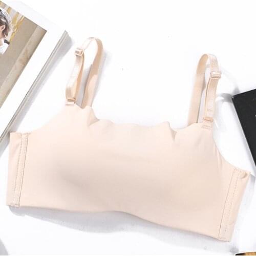 Seamless Fitness Candy Women Underwear Cooling Gathers Shock-Proof Thin Pad Push Up Bra Female Intimate Bralette Lingerie