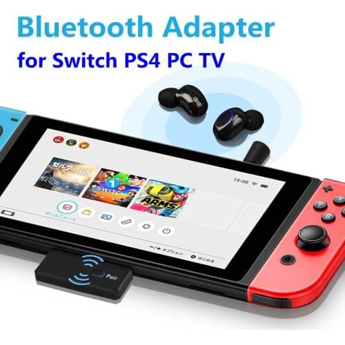 Bluetooth 5.0 Audio Transmitter With MIC EDR A2DP SBC Low Latency Wireless Dongle Adapter for Nintendo Switch PS4 TV PC Computer
