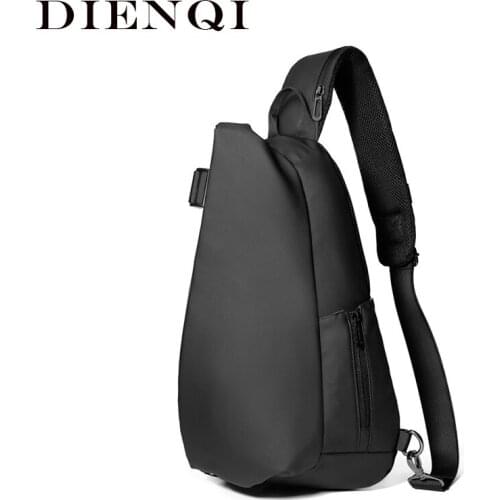 DIENQI Business Crossbody Bag 12' Slim Laptop Shoulder Bag High Quality Waterproof Handbags Men Multifunction Sling One Shoulder