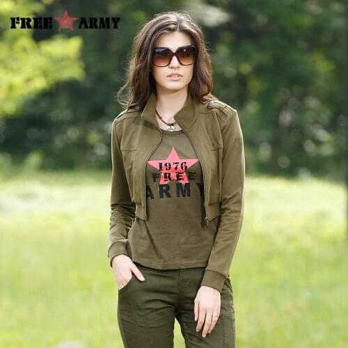 Женские короткие куртки Free Army China At AliExpress