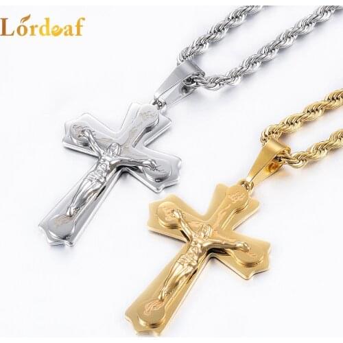 Classic Stainless Steel Cross Pendant High Quality Fashion Jewelry For Men And Women