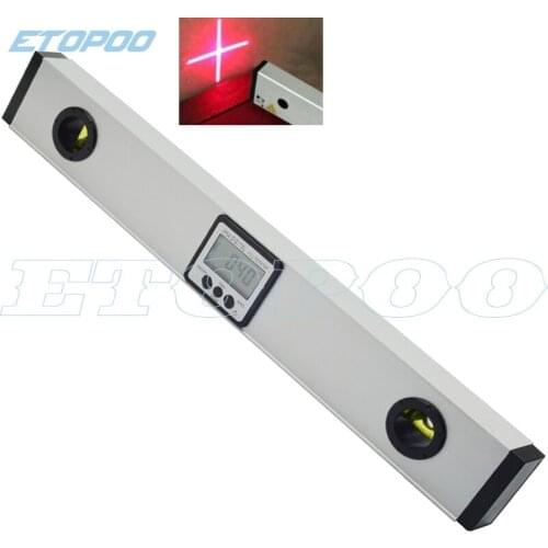 400mm Laser Digital Level LCD display with Laser Beam digital spirit level with magnet digital protractor inclinometer ruler