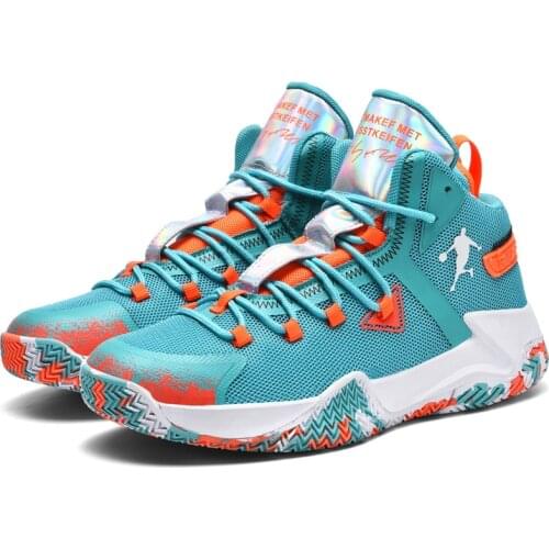 Original Lightweight Basketball Shoes Male Athletic Combat Shoes Non-slip Wearable Basketball Sneakers Parent-child Sports Shoes