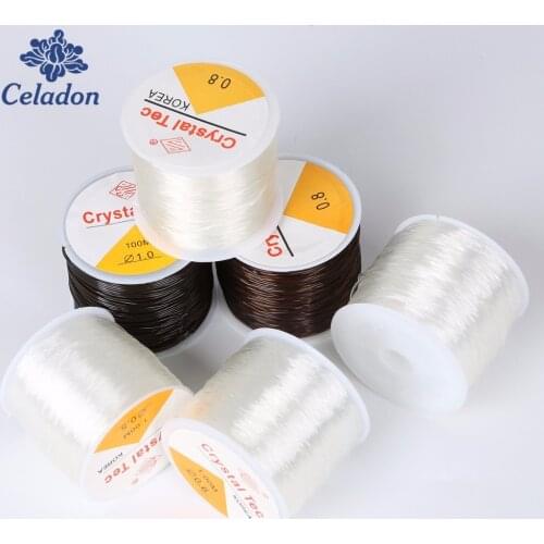 Hot ! Multi-size Clear Stretchy Elastic Rope Cord Crystal String For Jewelry Making Beading Bracelet Wire Fishing Thread Rope