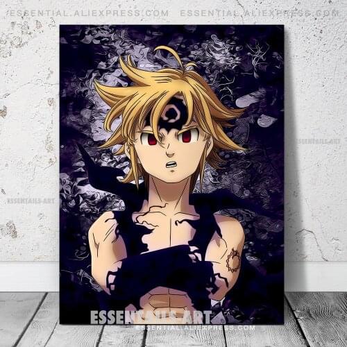 Meliodas The Seven Deadly Sins Anime Poster Canvas Wall Art Painting Decor Pictures Bedroom Study Room Home Decoration Prints