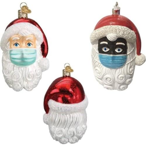 Personalized Santa Claus Of Ornament 2020 Christmas Holiday Quarantine Decorations Hanging Pendants Navidad Decoraciones