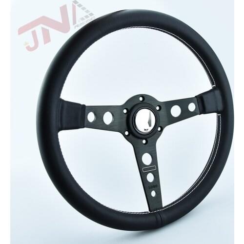 Flat Dish Drifting Sport Steering Wheel 14inch Racing Styling Steering Wheel Aluminum Frame