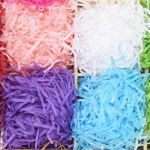 Gifts DIY Colorful Paper Raffia Shredded Confetti Christmas Gift Box Filling Material Wedding Marriage Home Decor Decoration