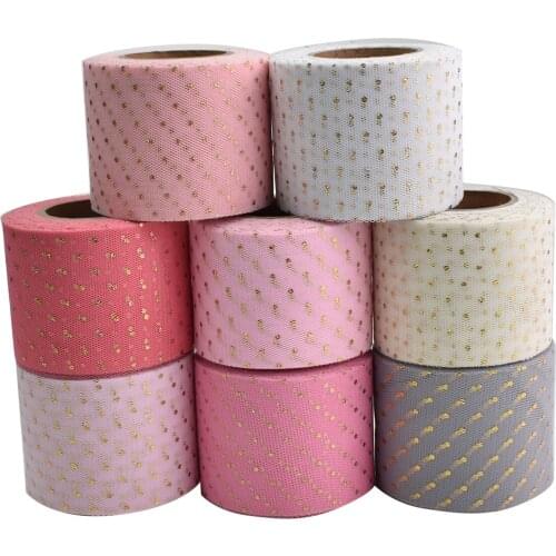 HSDRibbon 60MM Colorful printed Pattern organza Mesh Fabric Ribbon