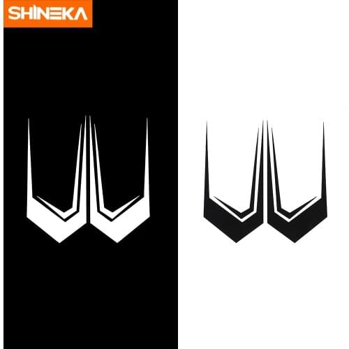 SHINEKA Car Exterior Front Fog Light Under Decoration Cover Trim Strips Stickers Accessories For Ford Mustang 2018 2019 2020
