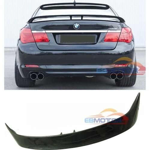 Carbon fiber trunk lip spoiler for BMW 7-Series F01 F02 2009-2015 B375
