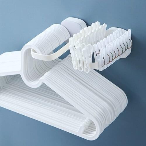 No Punching Clothes Rack Storage Device Household Multifunctional Balcony Clothes Drying Support Shelf Finishing Rack