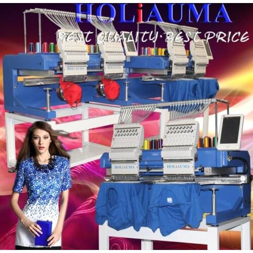Top Quality 2 Head Embroidery Machine 15 Needles Computerized Embroidery Machine like Brother Sewing Machine for Cap/T-shirt/3D
