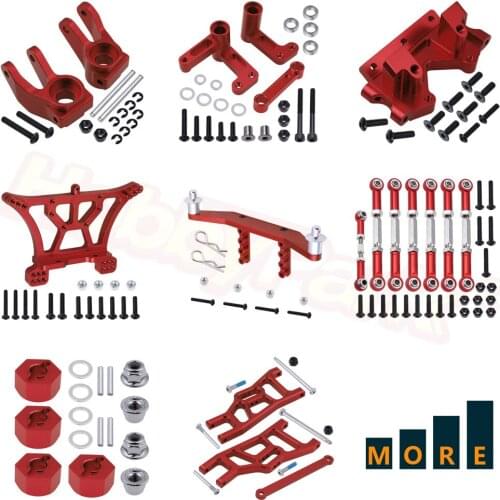 Aluminum Alloy Upgrade Parts for Traxxas Slash 2WD 1/10 Short Course Racing Car Replacement Red