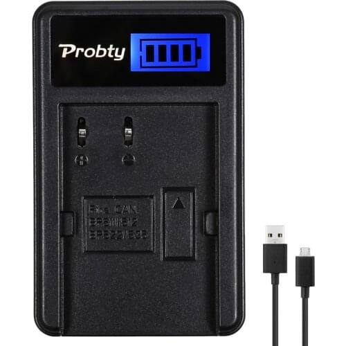 Probty BP-511 BP-511A BP511 BP511A LCD USB Charger for Canon EOS 5D 10D 20D 30D 40D 50D Digital Rebel 1D D60 300D D30 G2 G3 G6