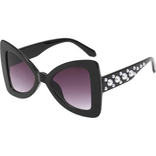 Pudcoco Kids Triangle Sunglasses UV400 Protection Retro Tinted Sunglasses With Pearls For Boys Girls 3-8Years