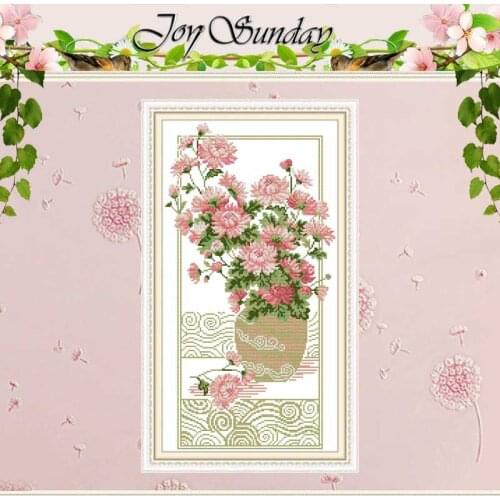 Elegant Chrysanthemum Patterns Counted Cross Stitch 11CT 14CT Cross Stitch Sets Chinese Cross-stitch Kits Embroidery Needlework