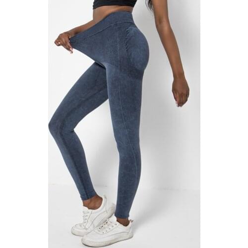 Push Up Yoga Leggings Seamless Fitness Leggings High Waist Jogging Pants Nylon Stretchy Athletic Pants Slim Fit Women Sportwear