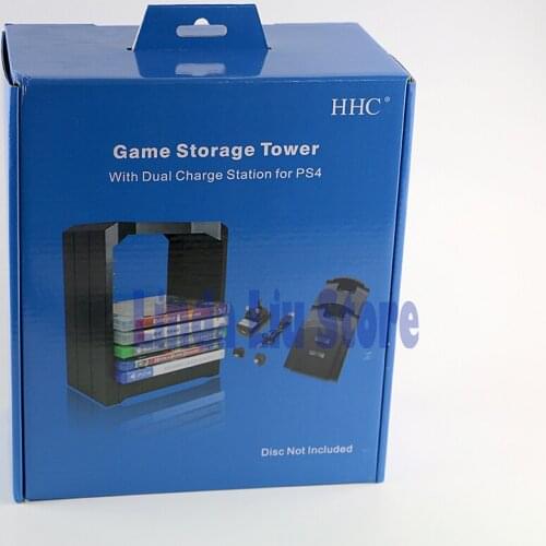 ChengChengDianWanMultifunctional Disk Storage Tower Controller Charger Dock Station With Micro USB Cable For PS4 Game Controller