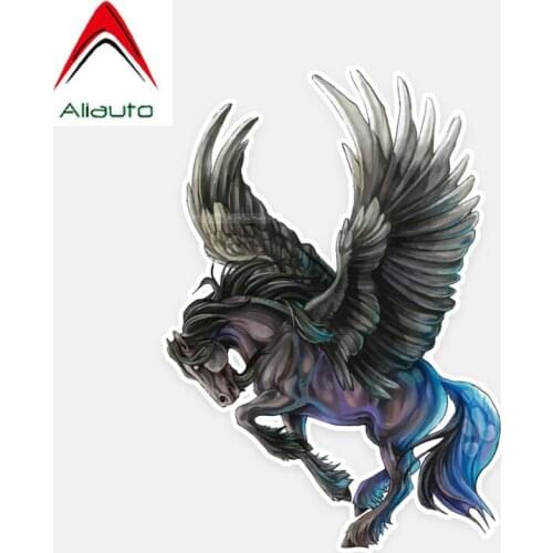 Aliauto Fashion Car Sticker Flying Horse Accessories Vinyl Decal Cover Scratches for Toyota Volkswagen Volvo Mazda ,15cm*11cm
