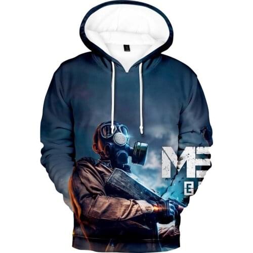2021 Popular Game Metro 3D Men Women Hoodies Sweatshirts Funny Anime Metro Clothes Fashion Unisex Harajuku Hoodies Oversized