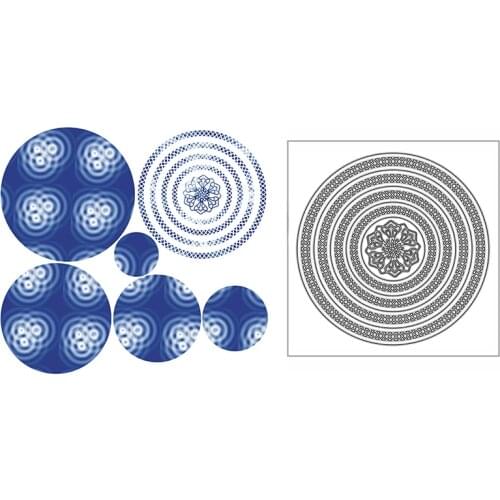 New Lacy Circle Frame Craft Embossing Mold 2021 Metal Cutting Dies for DIY Decorative Scrapbooking Album Card Making No Stamps