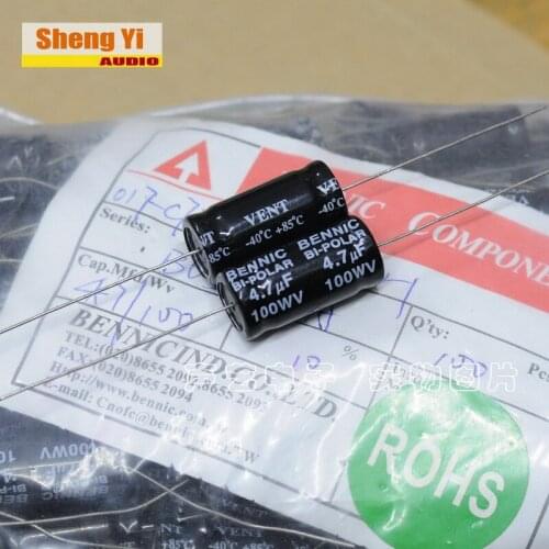 Original new 100% import 4.7uf 100V 100WV poleless capacitor for frequency divider (Inductor)