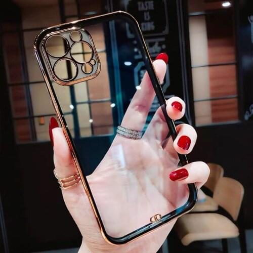 Transparent Case For iPhone 12 11 Pro Max XS XR XS X 7 8 Plus iPhone12 Pro Phone Clear Soft Silicone Slim Full Protective Cover
