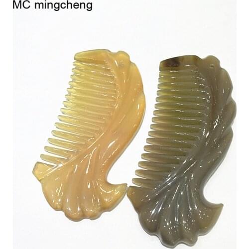 MC Brand Handmade 100% Pure Natural Ox Horn Comb Hair Pocket Comb