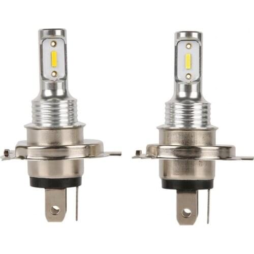 2Pcs H4 LED Headlights Yellow Light Energy-saving 30W IP67 Professional Lamps for Vehicles