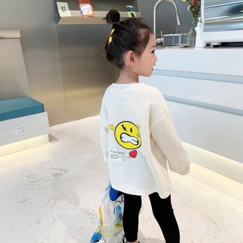 New Beige Spring Autumn Tops Hoodies Girls Sweatshirts Jacket Coat Kids Overcoat Outwear Teenager High Quality