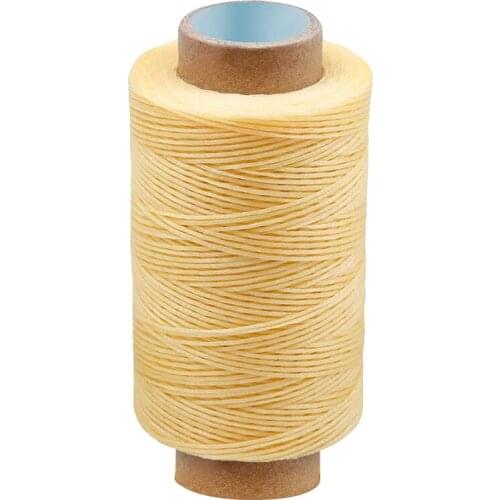 LMDZ Apricot 284Yards Leather Sewing Waxed Thread-Practical Long Stitching Thread for Leather Craft DIY and Shoe Repairing