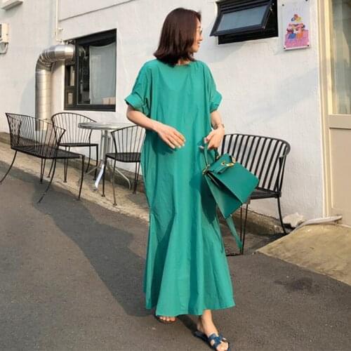 New 2021 Women Summer Autunm Dress Oversize Hooded High Waist Korean Style Elegant Vintage Trumpet Long Dress DR6994