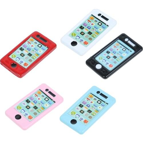 1PCS 1:12 1/12 Scale Mini Phone Dollhouse Miniature Toy Kitchen Living Room Dolls Accessories