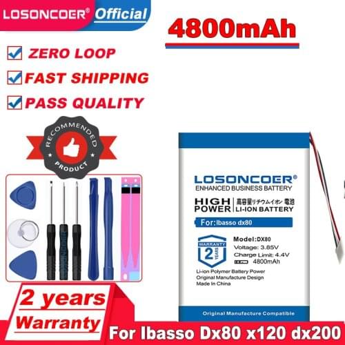 4800mAh Battery For Ibasso Dx80 X120 Dx200 DX120 Hifi Player New Lithium Polymer Rechargeable Accumulator Pack Replacement