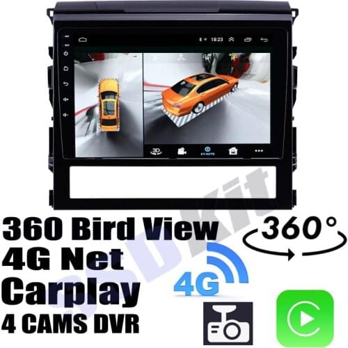 Car Audio Navigation GPS Stereo Media Carplay DVR 360 Birdview Around 4G Android System For TOYTOA Land Cruiser Roraima LC200