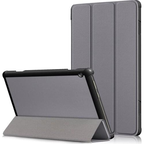Case Flip Cover for Lenovo Tab M10 TB-X605F TB-X605L 2019 PU Leather Tri-fold Slim stand cover for LENOVO M10 10.1 Tablet case