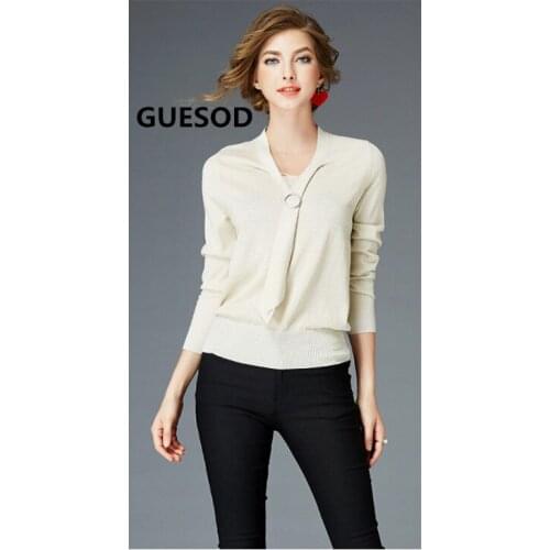 Guesod Women's V-Neck Pullovers